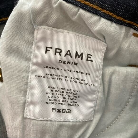 FRAME Le High Skinny Dark Rinse Woman's Jeans - Picture 7 of 7